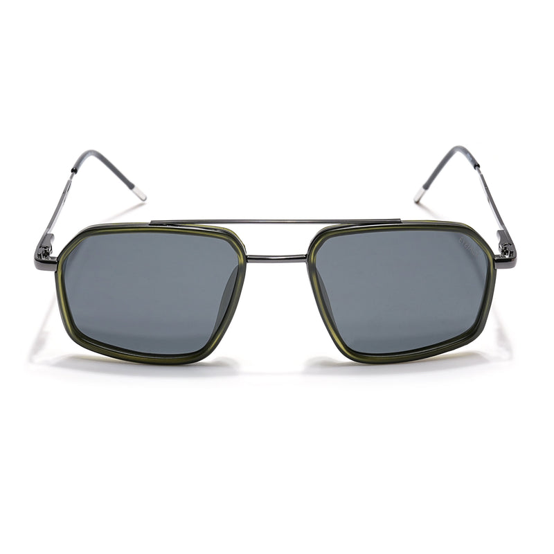 Eyejack Aura Olive & Grey Wayfarer Polarized Sunglasses for Men & Women (2505PCL1506)