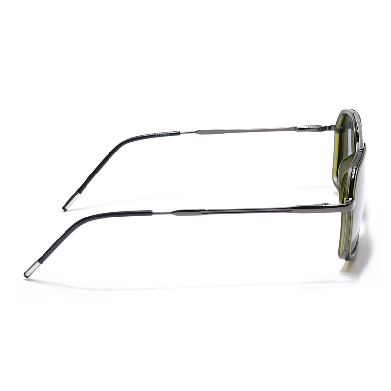 Eyejack Aura Olive & Grey Wayfarer Polarized Sunglasses for Men & Women (2505PCL1506)