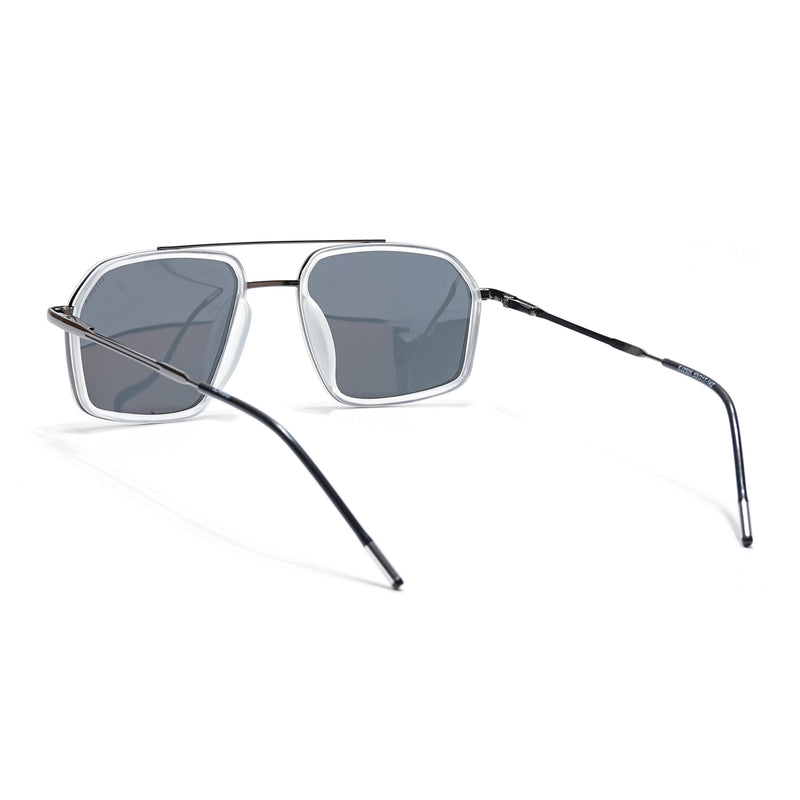 Eyejack Aura Transparent & Grey Wayfarer Polarized Sunglasses for Men & Women (2505PCL1507)