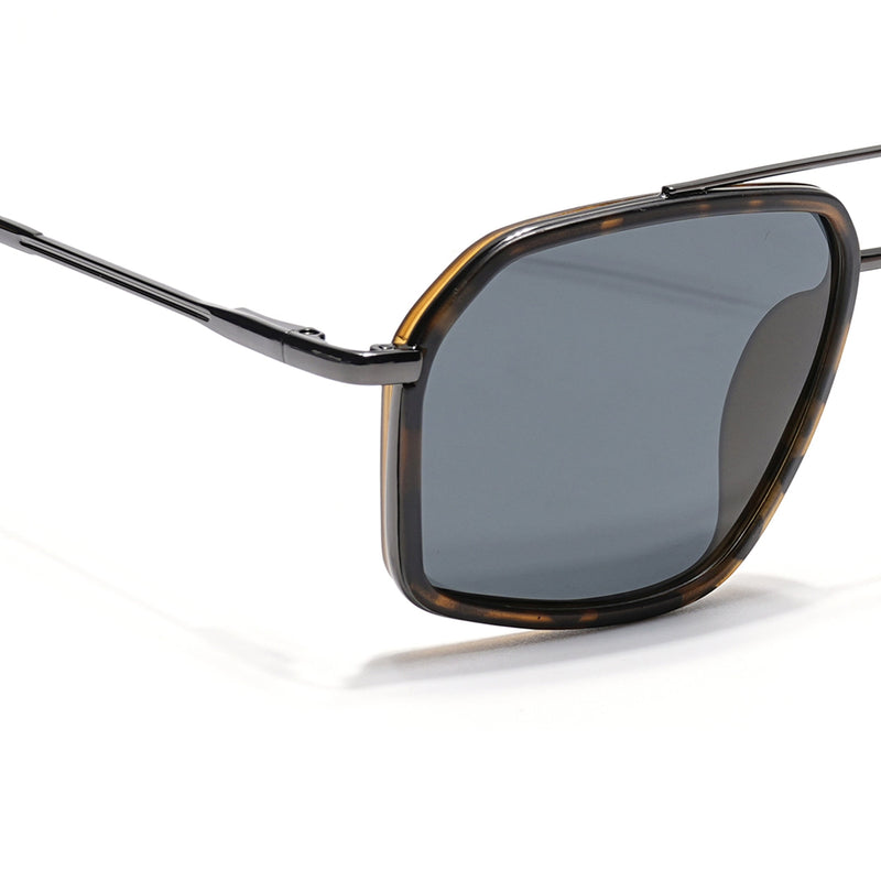 Eyejack Aura Demi Brown & Grey Wayfarer Polarized Sunglasses for Men & Women (2505PCL1508)