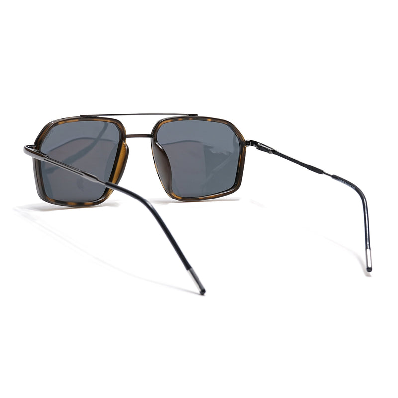 Eyejack Aura Demi Brown & Grey Wayfarer Polarized Sunglasses for Men & Women (2505PCL1508)