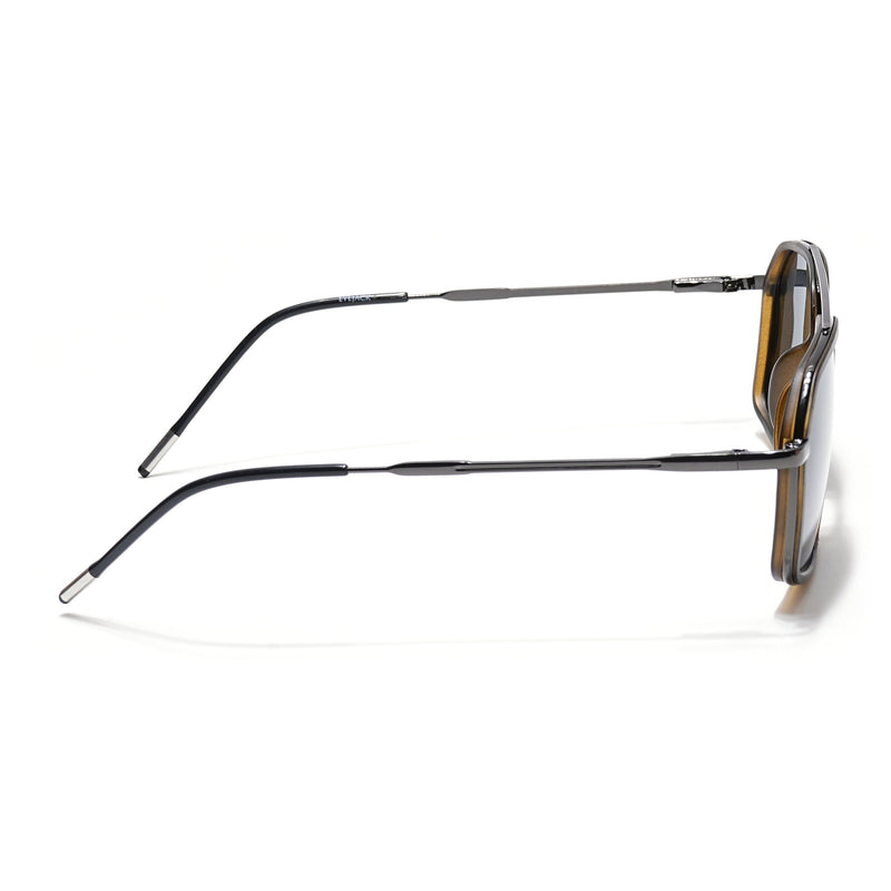 Eyejack Aura Demi Brown & Grey Wayfarer Polarized Sunglasses for Men & Women (2505PCL1508)