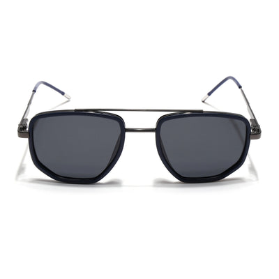Eyejack Aura Blue & Grey Wayfarer Polarized Sunglasses for Men & Women (2506PCL1510)