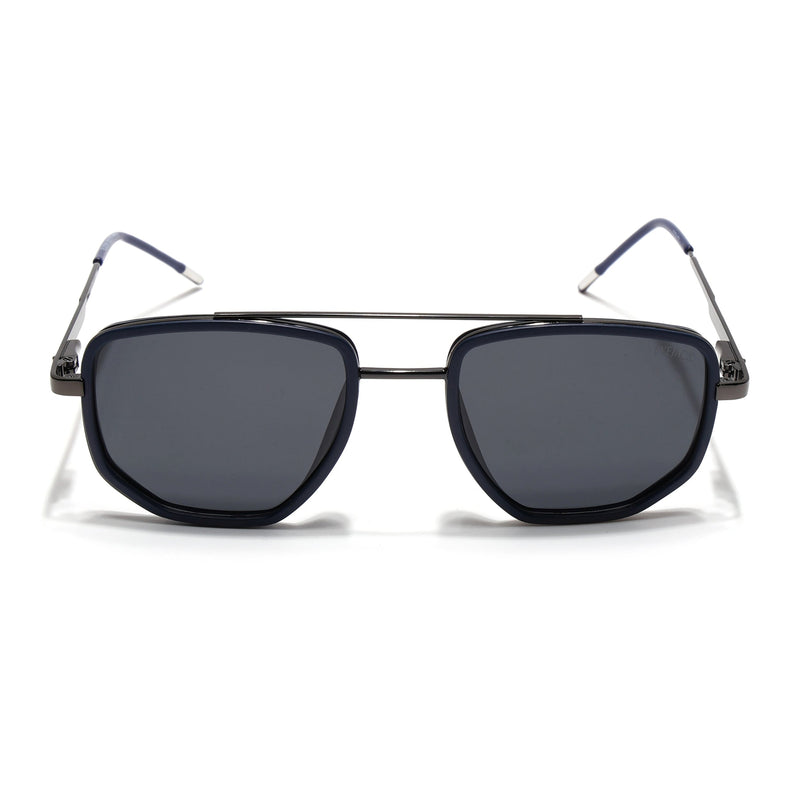 Eyejack Aura Blue & Grey Wayfarer Polarized Sunglasses for Men & Women (2506PCL1510)