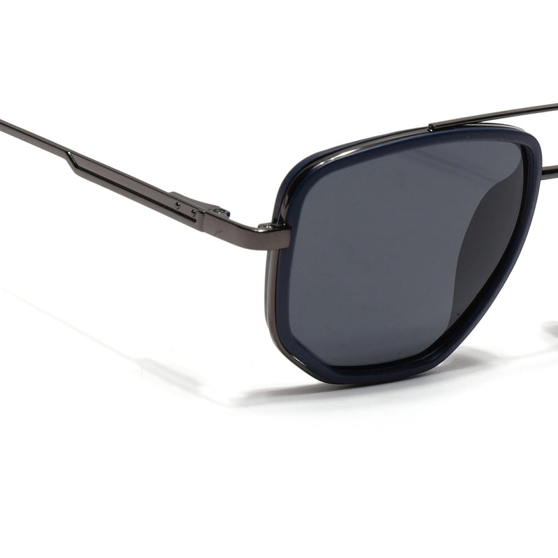 Eyejack Aura Blue & Grey Wayfarer Polarized Sunglasses for Men & Women (2506PCL1510)