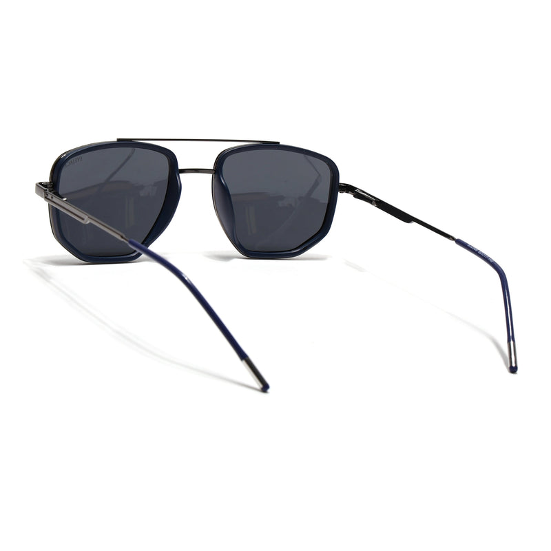 Eyejack Aura Blue & Grey Wayfarer Polarized Sunglasses for Men & Women (2506PCL1510)