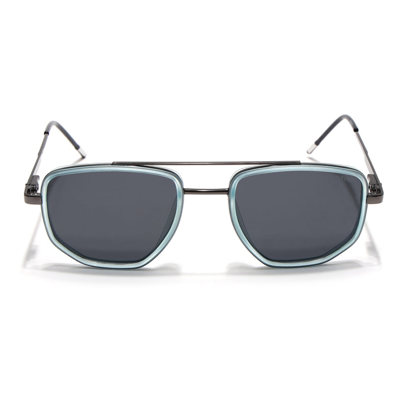 Eyejack Aura Sky Blue & Grey Wayfarer Polarized Sunglasses for Men & Women (2506PCL1512)