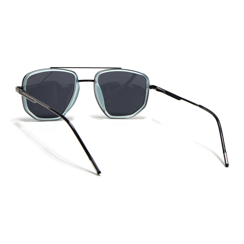 Eyejack Aura Sky Blue & Grey Wayfarer Polarized Sunglasses for Men & Women (2506PCL1512)