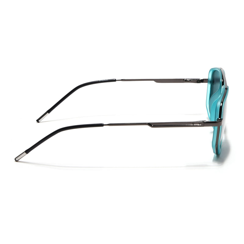 Eyejack Aura Sea Green & Grey Wayfarer Polarized Sunglasses for Men & Women (2506PCL1513)