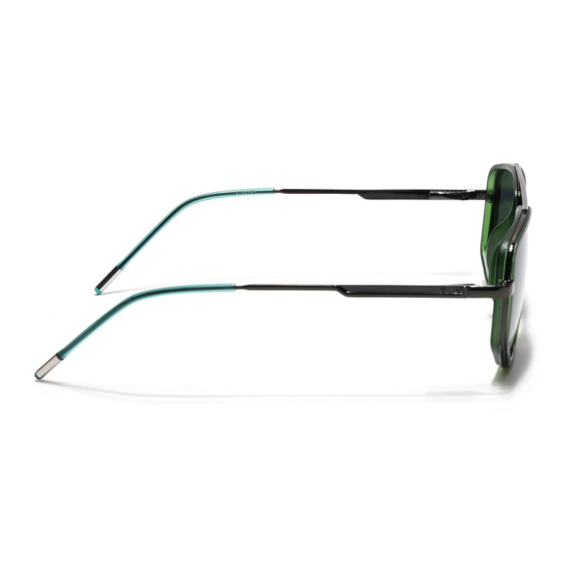 Eyejack Aura Green & Grey Wayfarer Polarized Sunglasses for Men & Women (2506PCL1514)