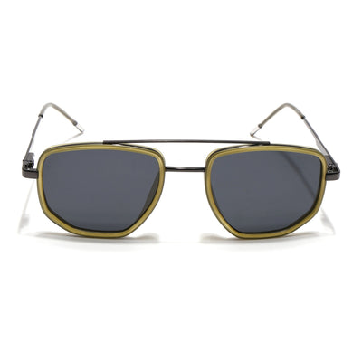 Eyejack Aura Light Green & Grey Wayfarer Polarized Sunglasses for Men & Women (2506PCL1515)