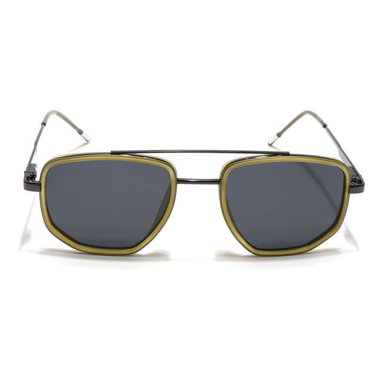 Eyejack Aura Light Green & Grey Wayfarer Polarized Sunglasses for Men & Women (2506PCL1515)