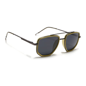 Eyejack Aura Light Green & Grey Wayfarer Polarized Sunglasses for Men & Women (2506PCL1515)