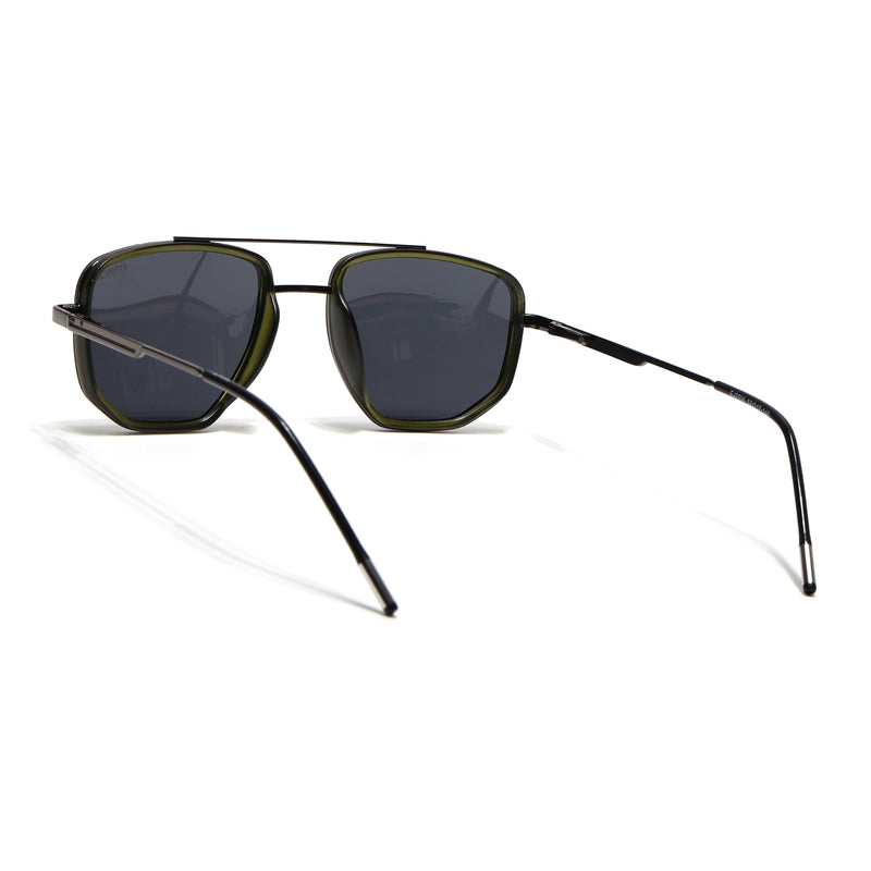 Eyejack Aura Olive & Grey Wayfarer Polarized Sunglasses for Men & Women (2506PCL1516)
