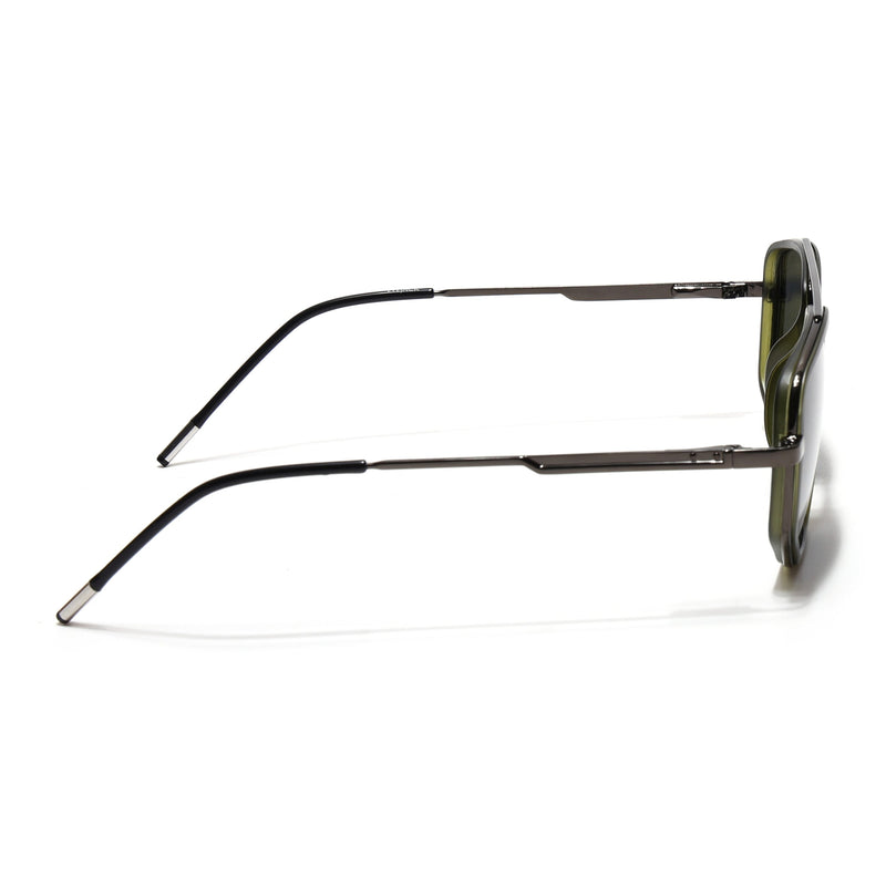 Eyejack Aura Olive & Grey Wayfarer Polarized Sunglasses for Men & Women (2506PCL1516)