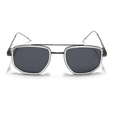 Eyejack Aura Transparent & Grey Wayfarer Polarized Sunglasses for Men & Women (2506PCL1517)