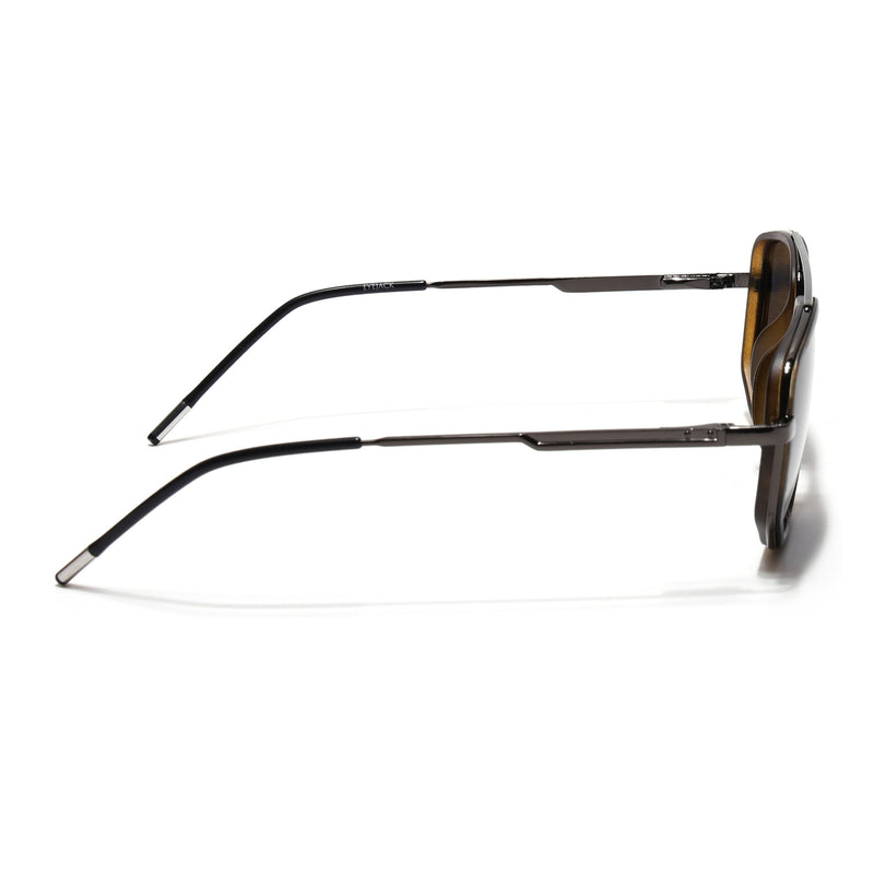 Eyejack Aura Demi Brown & Grey Wayfarer Polarized Sunglasses for Men & Women (2506PCL1518)