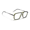 Eyejack Aura Green & Grey Wayfarer Eyeglasses for Men & Women (2507FCL1602-C6)