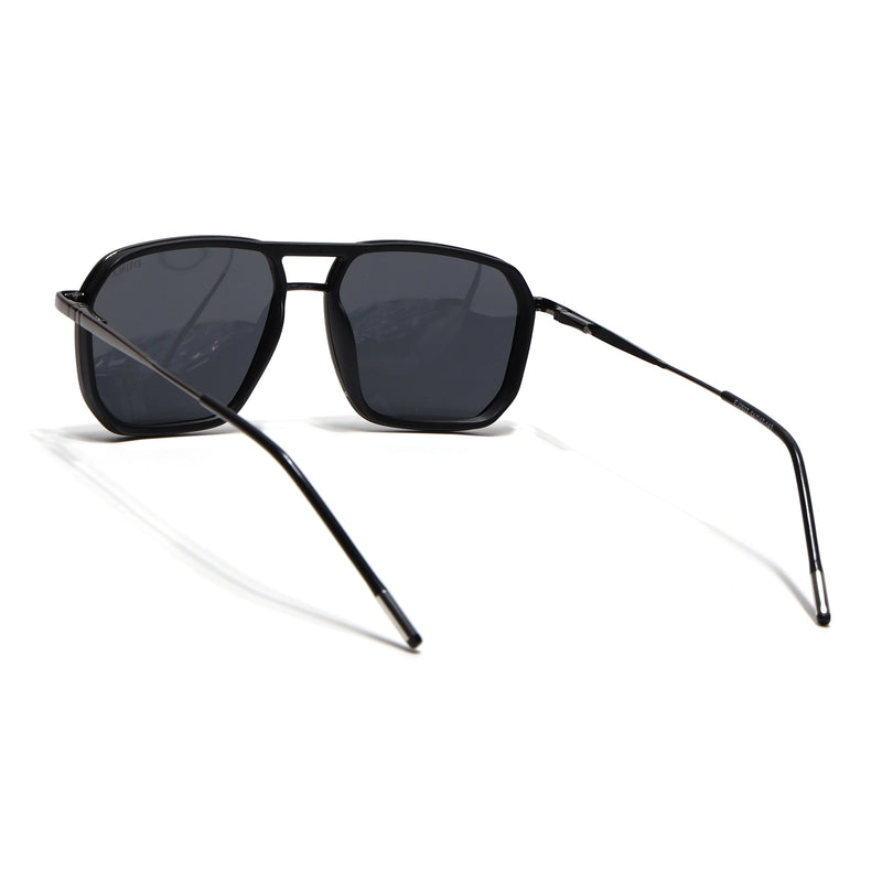 Eyejack Aura Black & Grey Wayfarer Polarized Sunglasses for Men & Women (2507PCL1519)