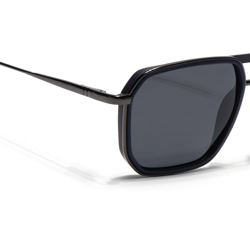 Eyejack Aura Blue & Grey Wayfarer Polarized Sunglasses for Men & Women (2507PCL1520)