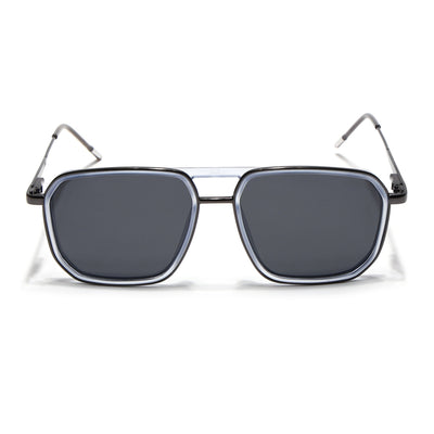 Eyejack Aura Sky Blue & Grey Wayfarer Polarized Sunglasses for Men & Women (2507PCL1522)