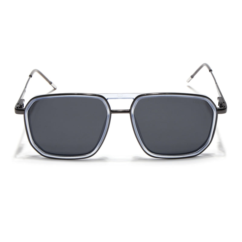 Eyejack Aura Sky Blue & Grey Wayfarer Polarized Sunglasses for Men & Women (2507PCL1522)