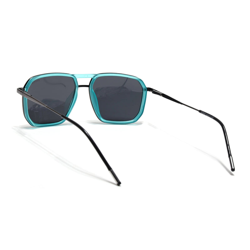 Eyejack Aura Sea Green & Grey Wayfarer Polarized Sunglasses for Men & Women (2507PCL1523)