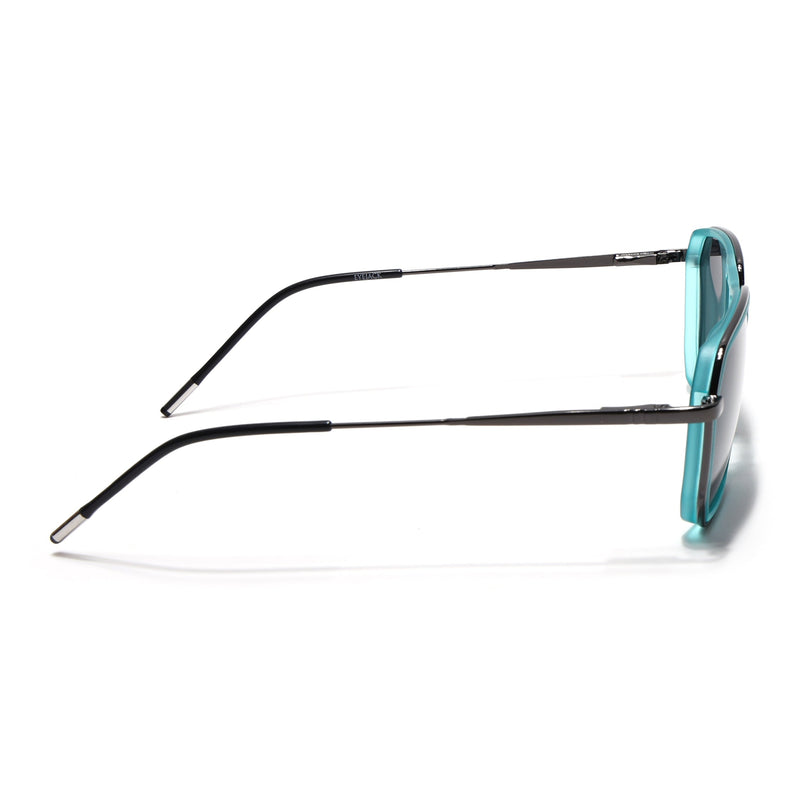 Eyejack Aura Sea Green & Grey Wayfarer Polarized Sunglasses for Men & Women (2507PCL1523)