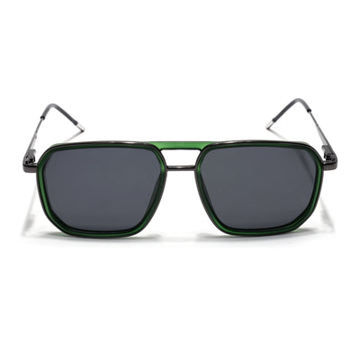 Eyejack Aura Green & Grey Wayfarer Polarized Sunglasses for Men & Women (2507PCL1524)