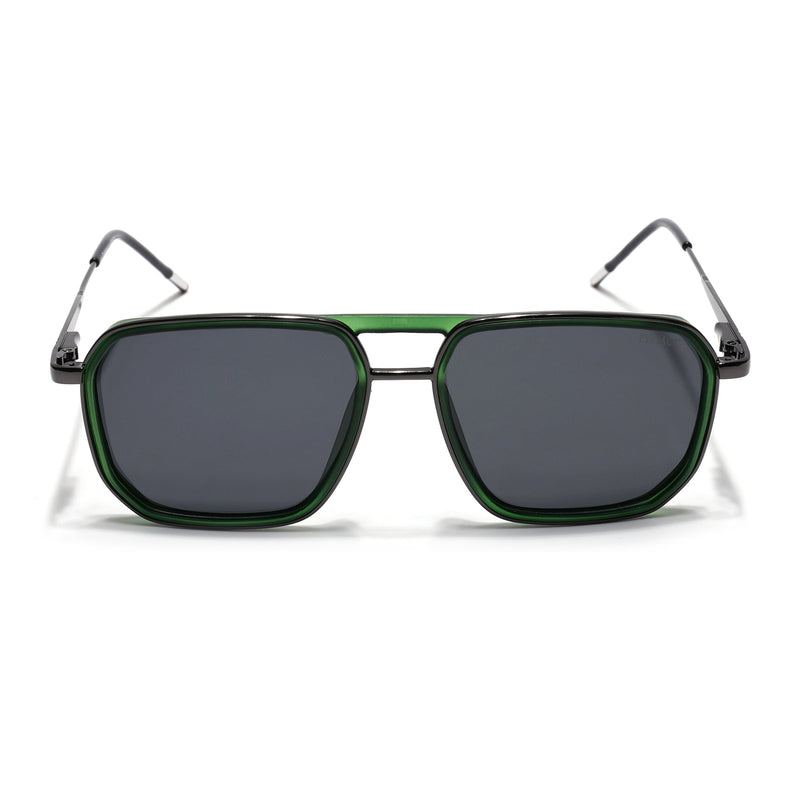 Eyejack Aura Green & Grey Wayfarer Polarized Sunglasses for Men & Women (2507PCL1524)