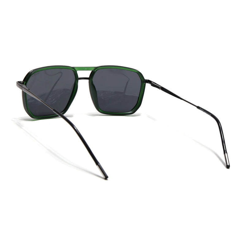 Eyejack Aura Green & Grey Wayfarer Polarized Sunglasses for Men & Women (2507PCL1524)