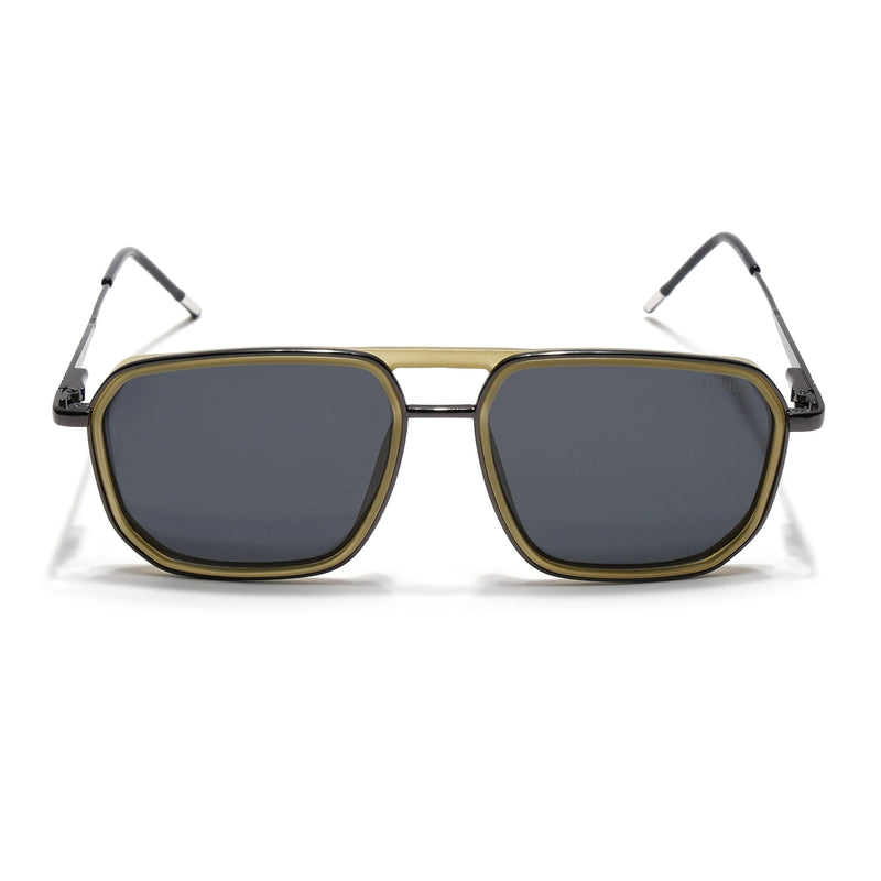 Eyejack Aura Light Green & Grey Wayfarer Polarized Sunglasses for Men & Women (2507PCL1525)