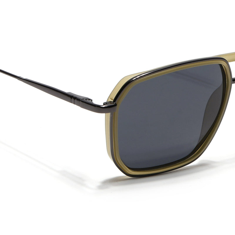 Eyejack Aura Light Green & Grey Wayfarer Polarized Sunglasses for Men & Women (2507PCL1525)