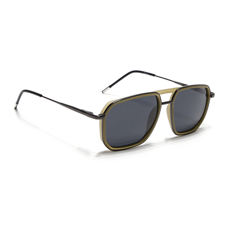 Eyejack Aura Light Green & Grey Wayfarer Polarized Sunglasses for Men & Women (2507PCL1525)