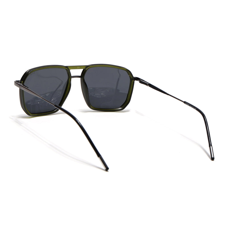 Eyejack Aura Olive & Grey Wayfarer Polarized Sunglasses for Men & Women (2507PCL1526)