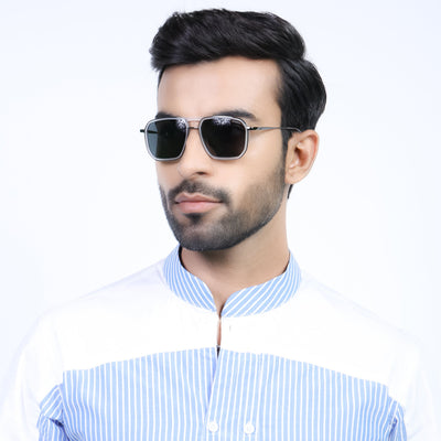 Eyejack Aura Transparent & Grey Wayfarer Polarized Sunglasses for Men & Women (2507PCL1527)