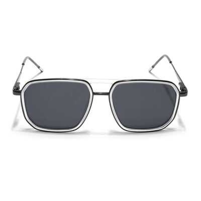 Eyejack Aura Transparent & Grey Wayfarer Polarized Sunglasses for Men & Women (2507PCL1527)