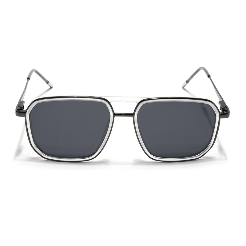 Eyejack Aura Transparent & Grey Wayfarer Polarized Sunglasses for Men & Women (2507PCL1527)