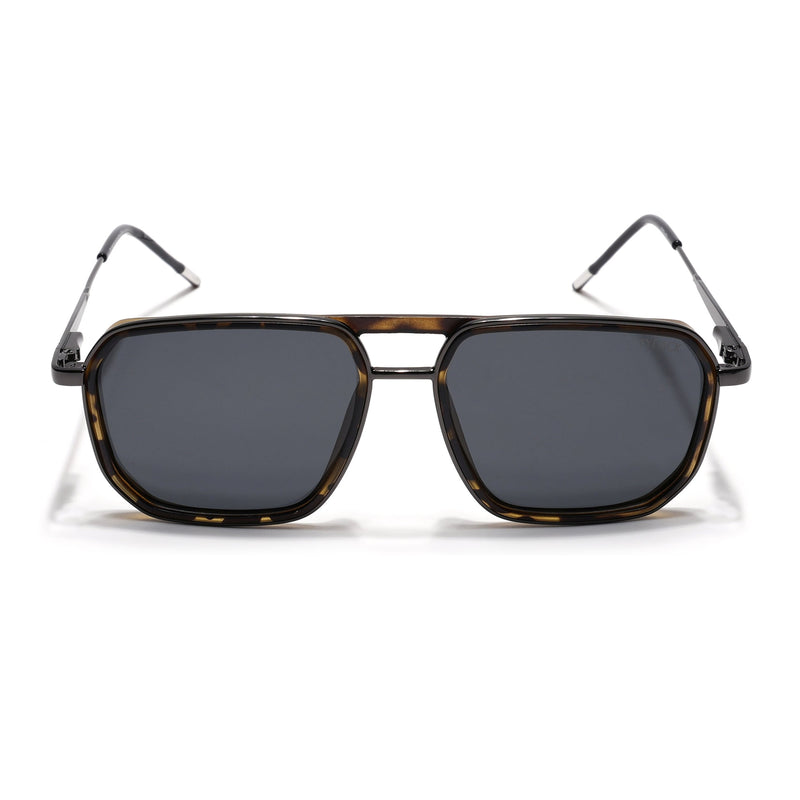 Eyejack Aura Demi Brown & Grey Wayfarer Polarized Sunglasses for Men & Women (2507PCL1528)