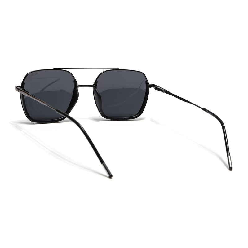 Eyejack Aura Black & Grey Wayfarer Polarized Sunglasses for Men & Women (2508PCL1529)