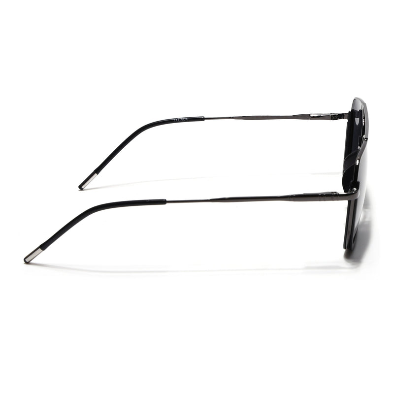Eyejack Aura Black & Grey Wayfarer Polarized Sunglasses for Men & Women (2508PCL1529)