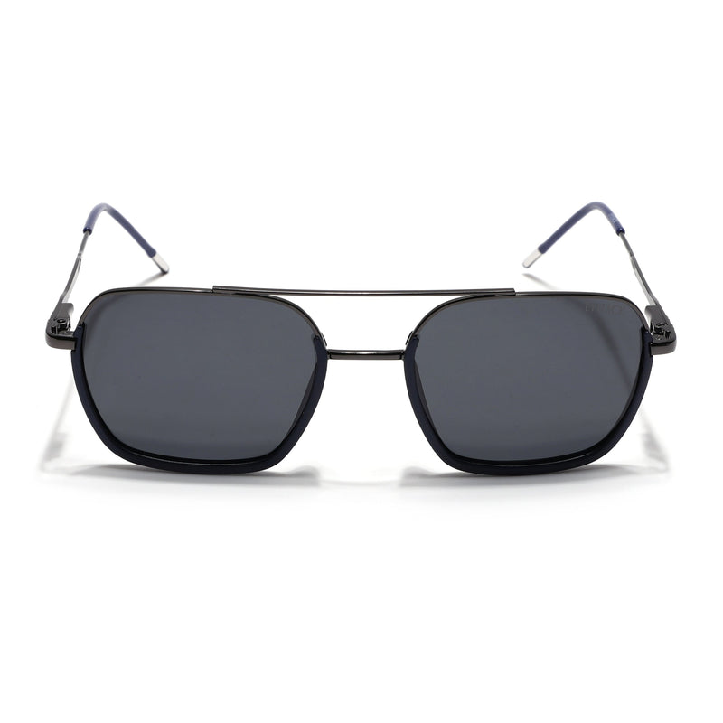 Eyejack Aura Navy Blue & Grey Wayfarer Polarized Sunglasses for Men & Women (2508PCL1530)