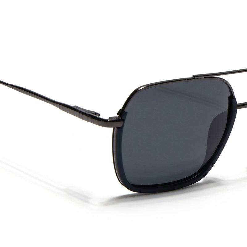 Eyejack Aura Navy Blue & Grey Wayfarer Polarized Sunglasses for Men & Women (2508PCL1530)