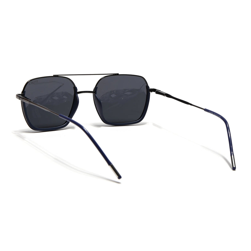 Eyejack Aura Navy Blue & Grey Wayfarer Polarized Sunglasses for Men & Women (2508PCL1530)