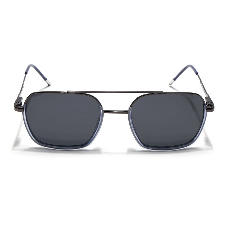 Eyejack Aura Blue & Grey Wayfarer Polarized Sunglasses for Men & Women (2508PCL1532)