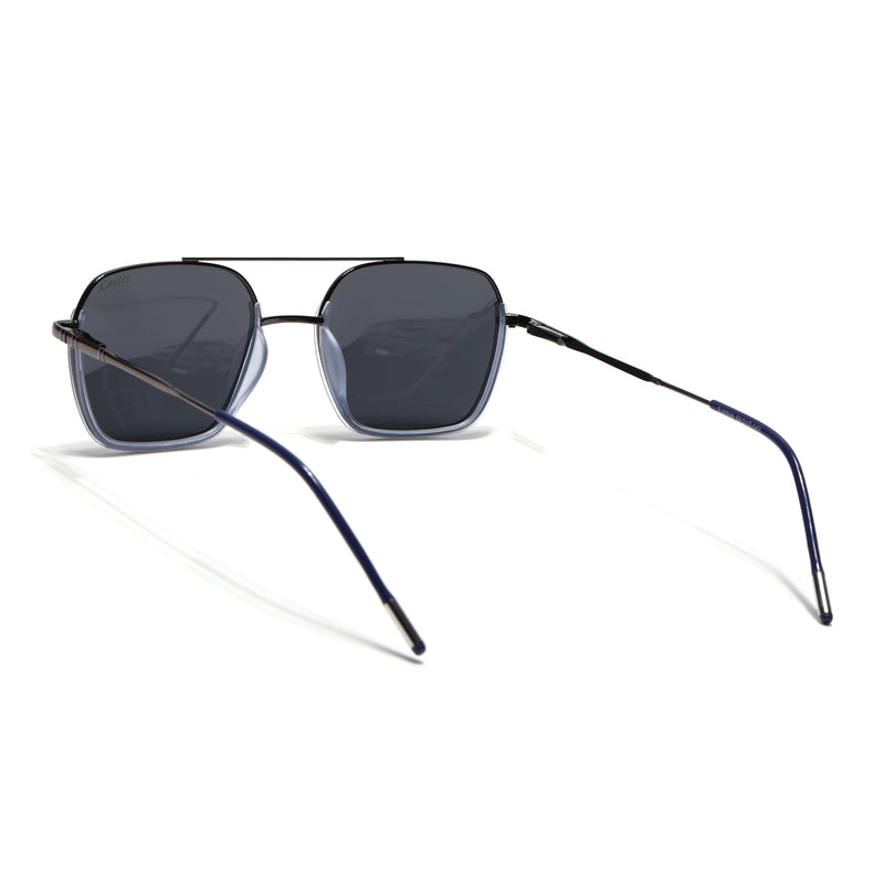 Eyejack Aura Blue & Grey Wayfarer Polarized Sunglasses for Men & Women (2508PCL1532)