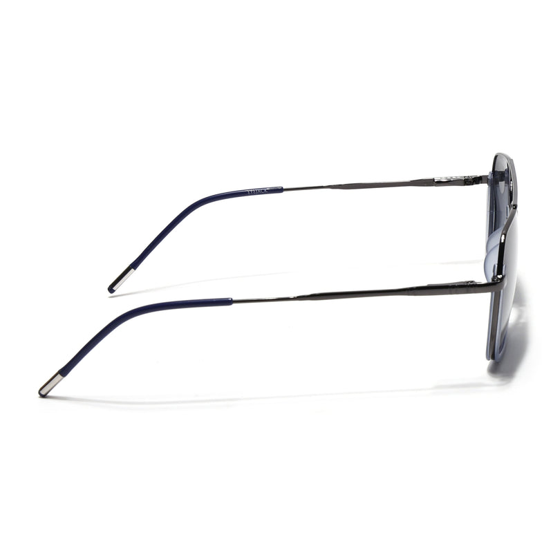 Eyejack Aura Blue & Grey Wayfarer Polarized Sunglasses for Men & Women (2508PCL1532)