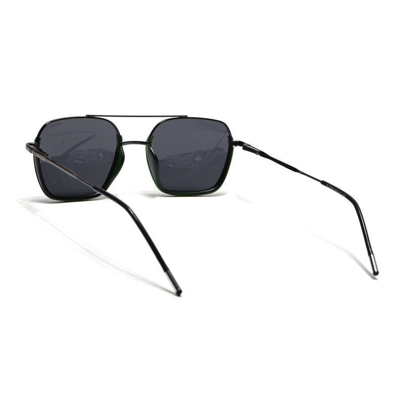 Eyejack Aura Green & Grey Wayfarer Polarized Sunglasses for Men & Women (2508PCL1534)