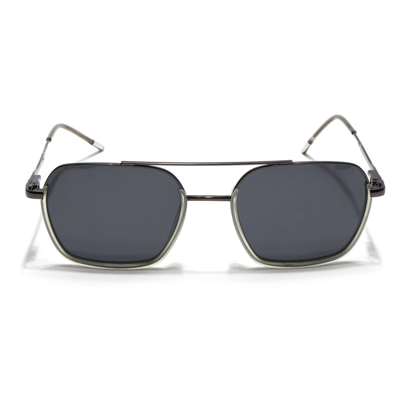 Eyejack Aura Light Green & Grey Wayfarer Polarized Sunglasses for Men & Women (2508PCL1536)