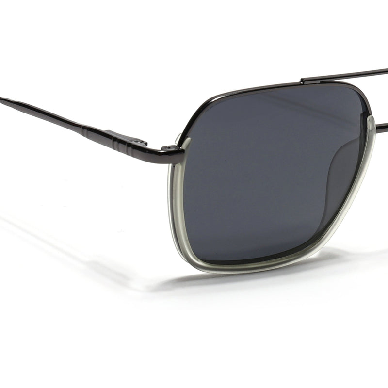 Eyejack Aura Light Green & Grey Wayfarer Polarized Sunglasses for Men & Women (2508PCL1536)